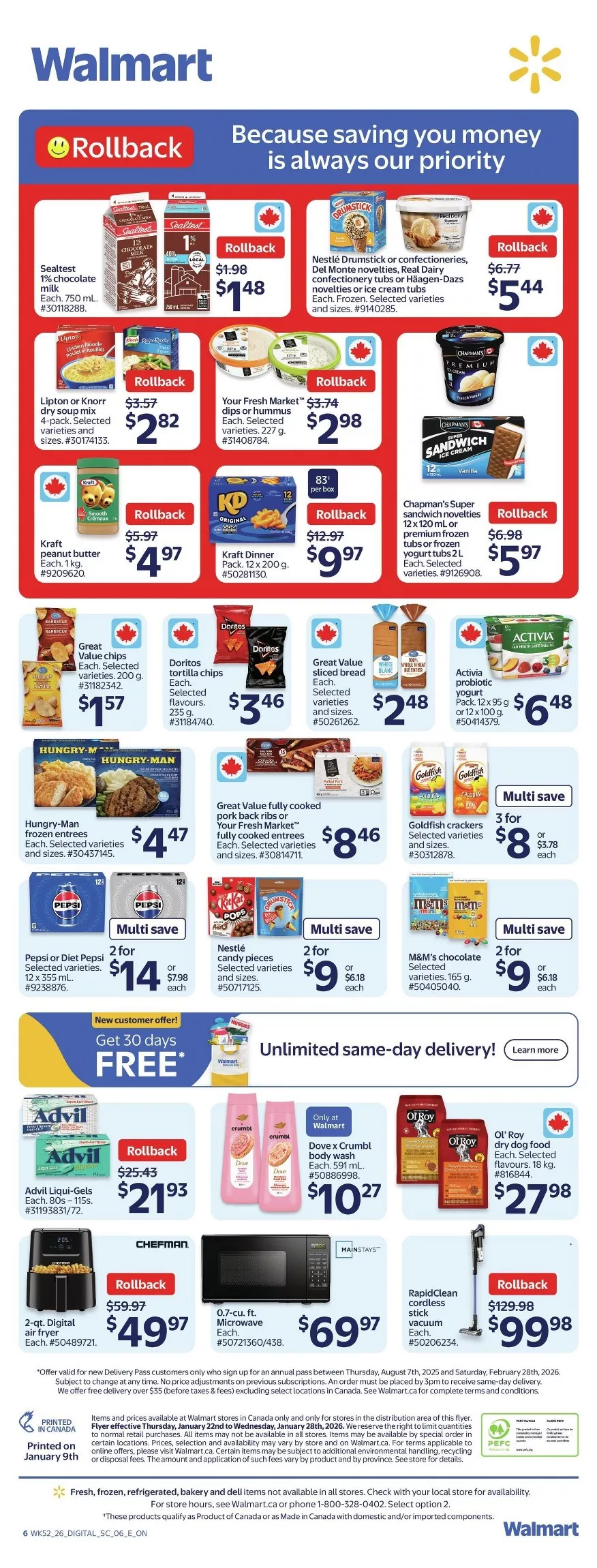 Walmart Flyer Canada 29 January - 4 February, 2026 2 walmart flyer january 22 28 2