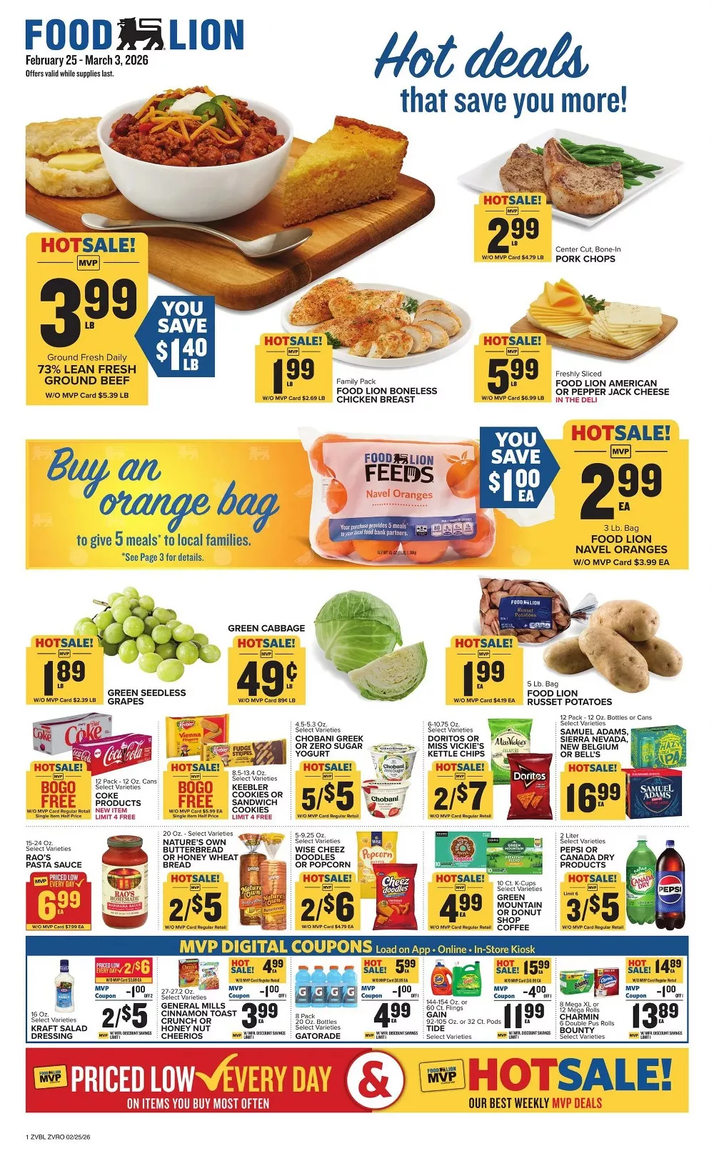 Food Lion Weekly Ad February 25 to March 3, 2026 1 food lion weekly ad week-9