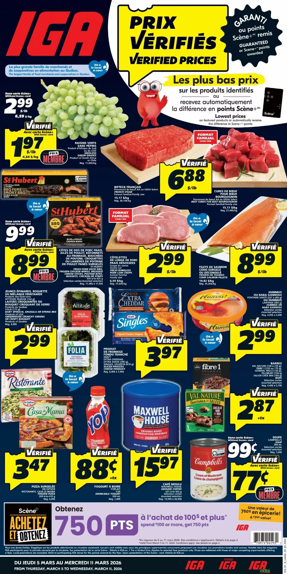 IGA Flyer Canada March 5 to March 11, 2026 1 iga flyer, iga circulaire week-10