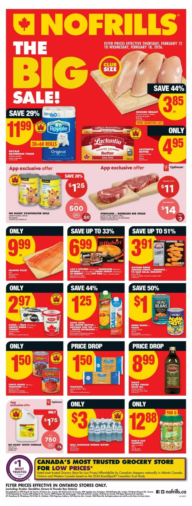 no frills flyer on week-7