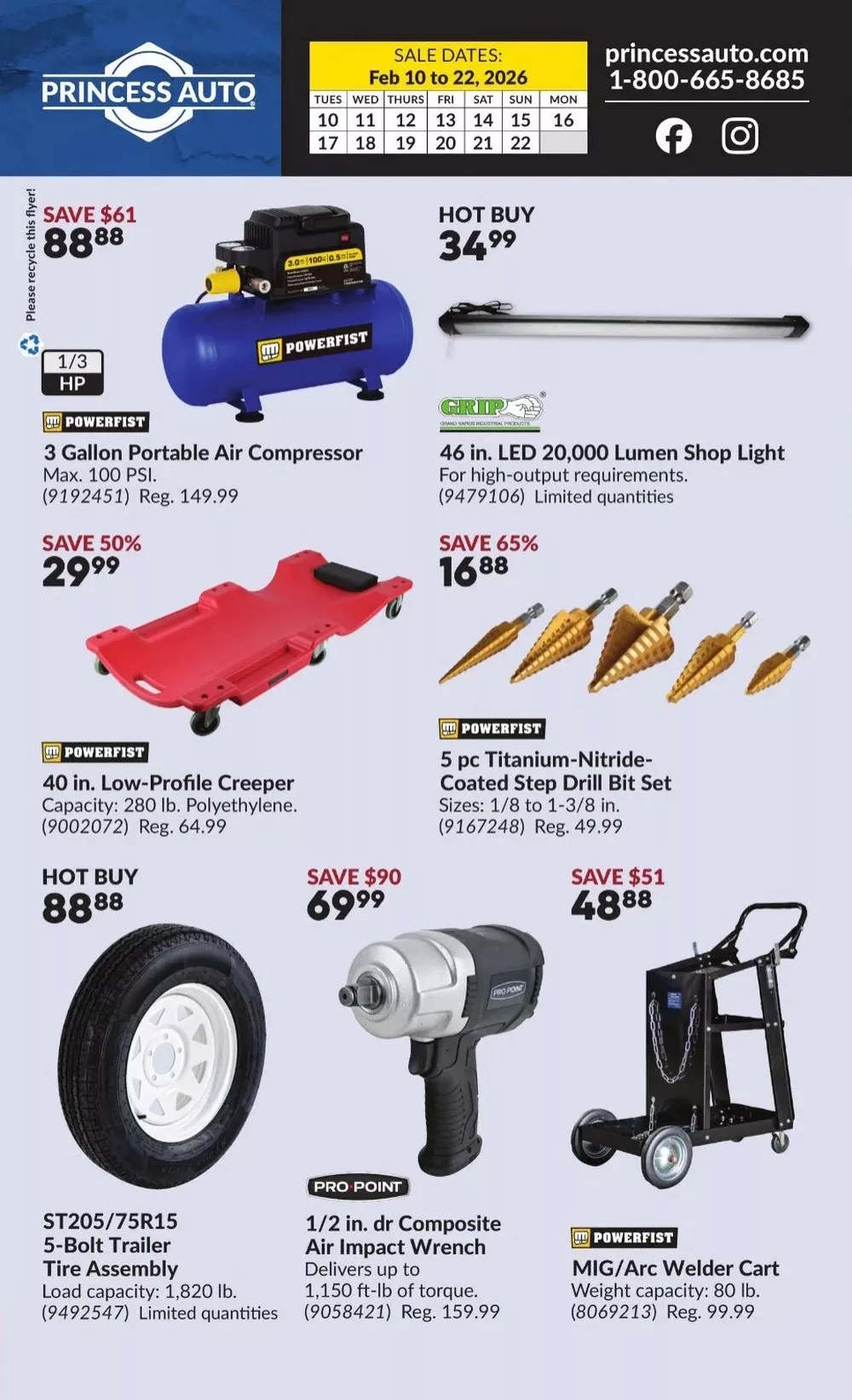 princess auto flyer feb 10 22 2