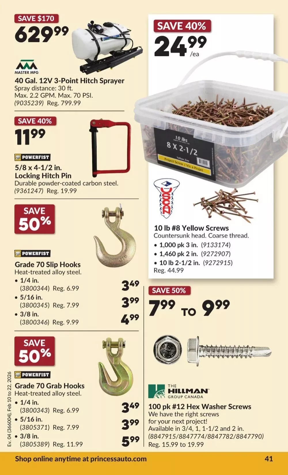 princess auto flyer feb 10 22 45