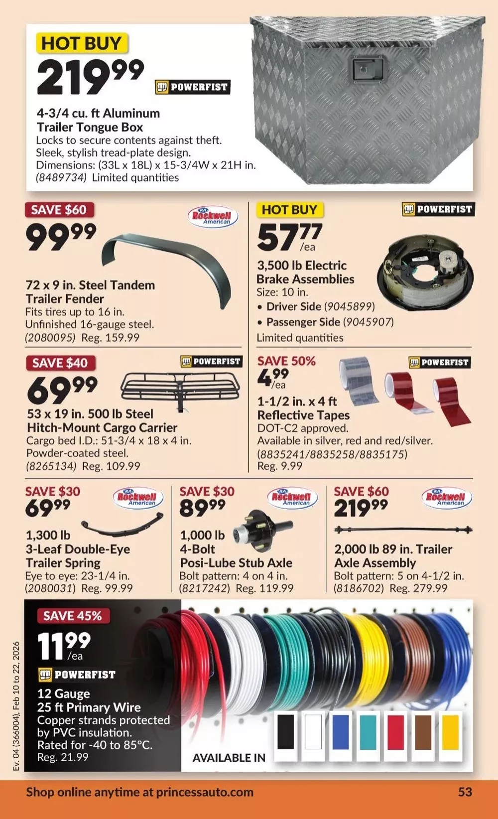 princess auto flyer feb 10 22 57