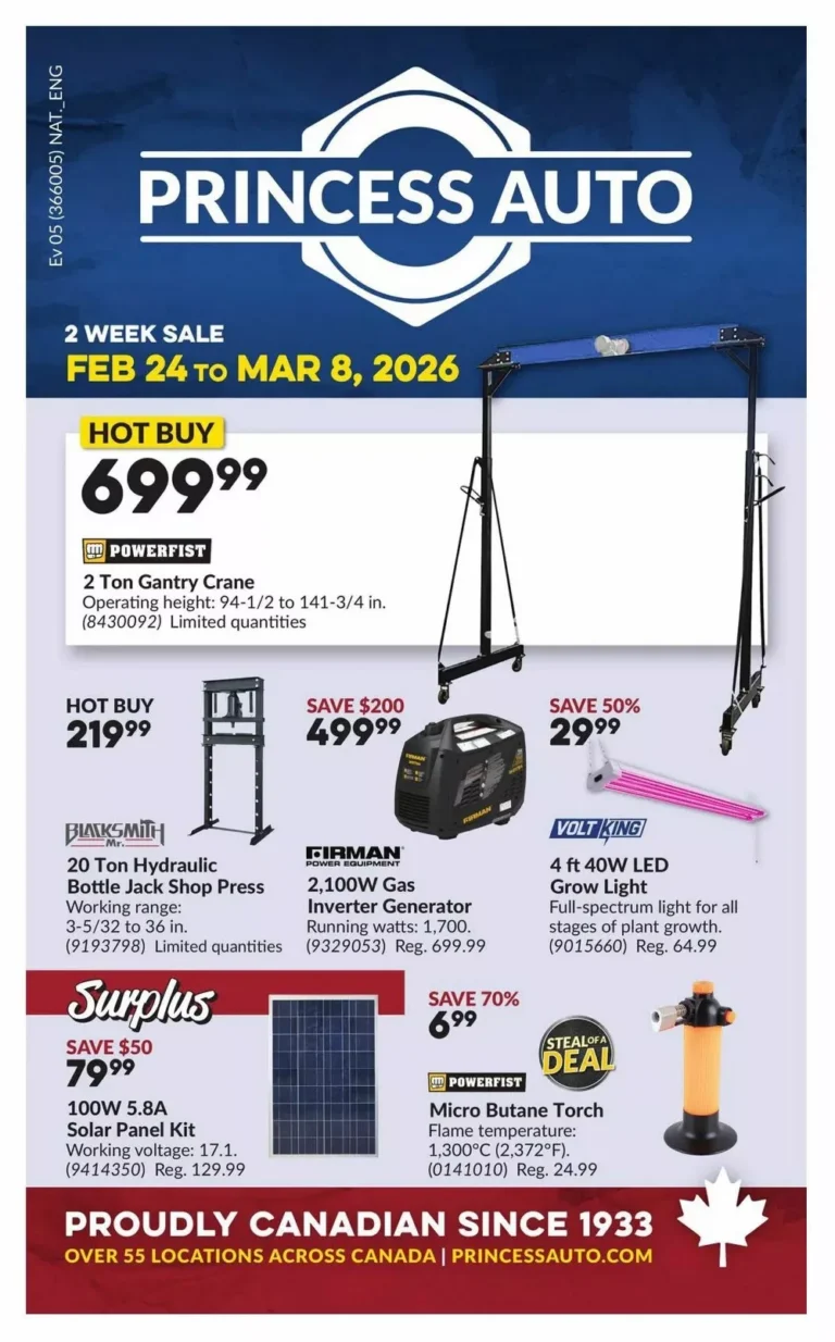 princess auto flyer week 9-10