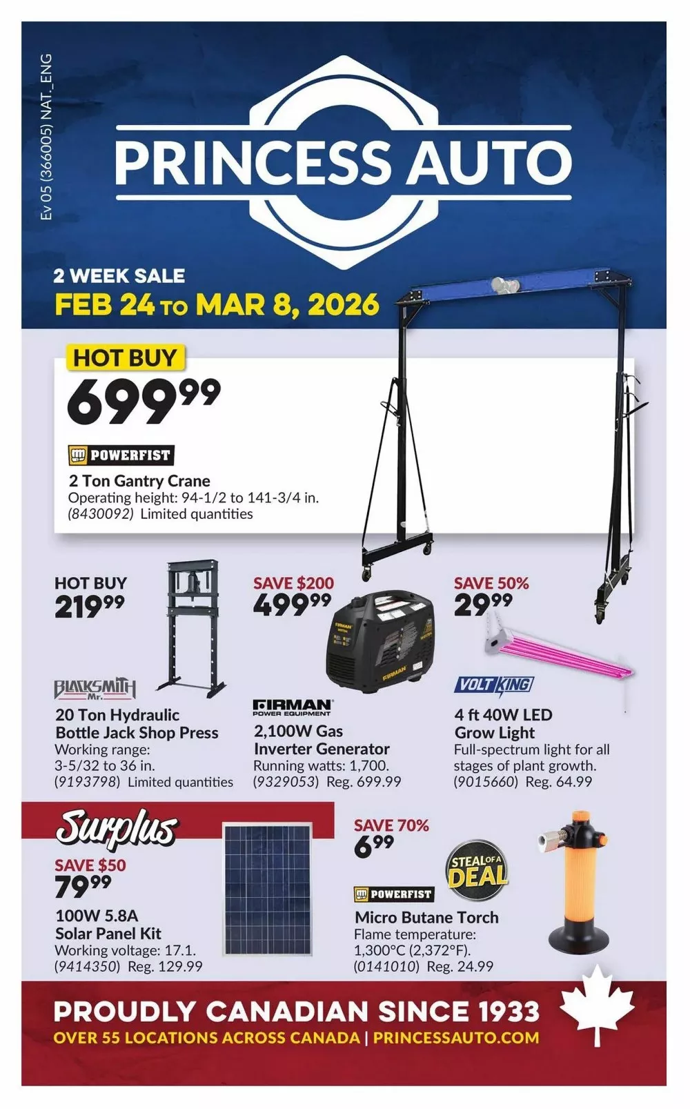 Princess Auto Flyer New February 24 - March 8, 2026 1 princess auto flyer week 9-10