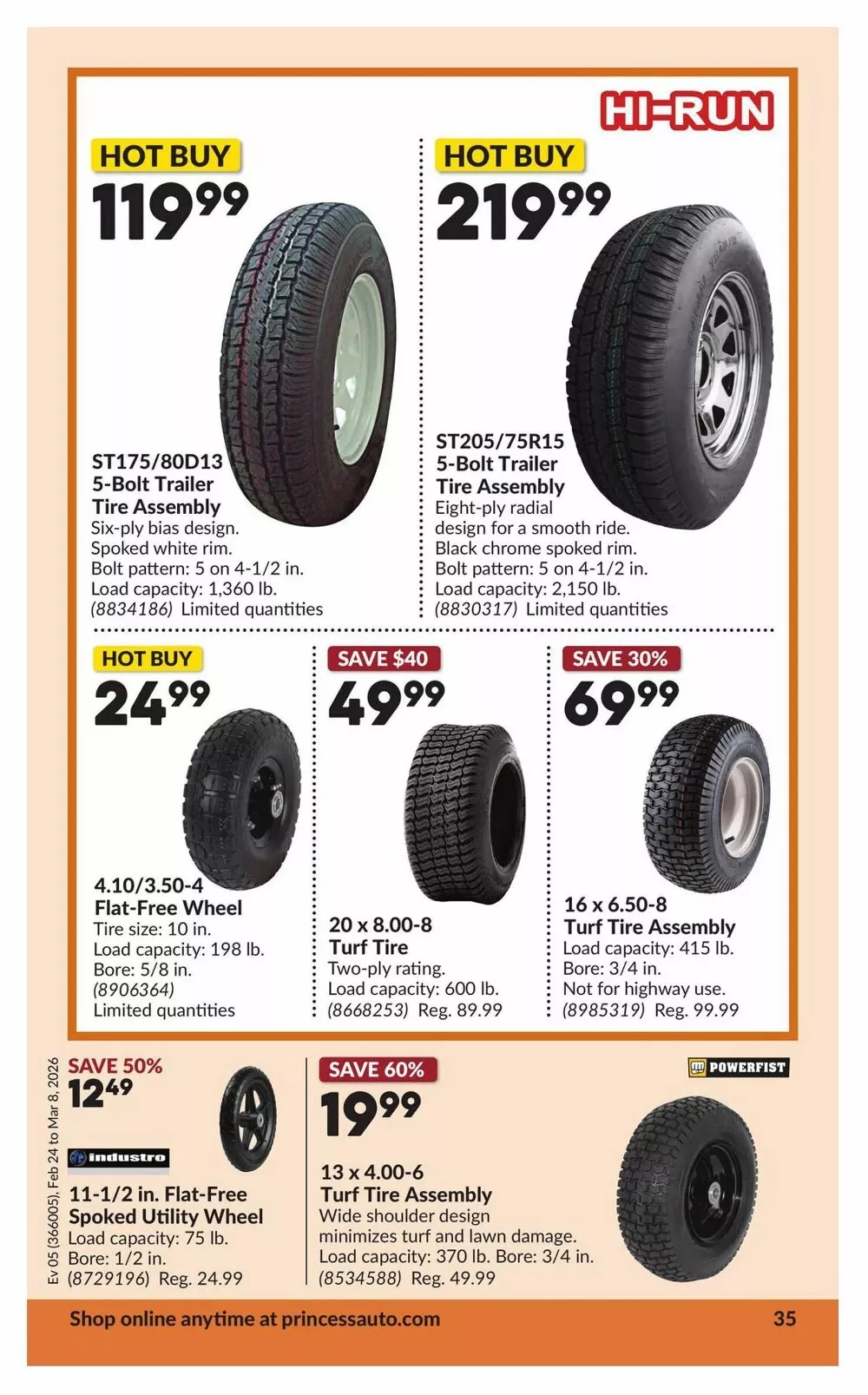 princess auto flyer february 24 march 8 38 31108337