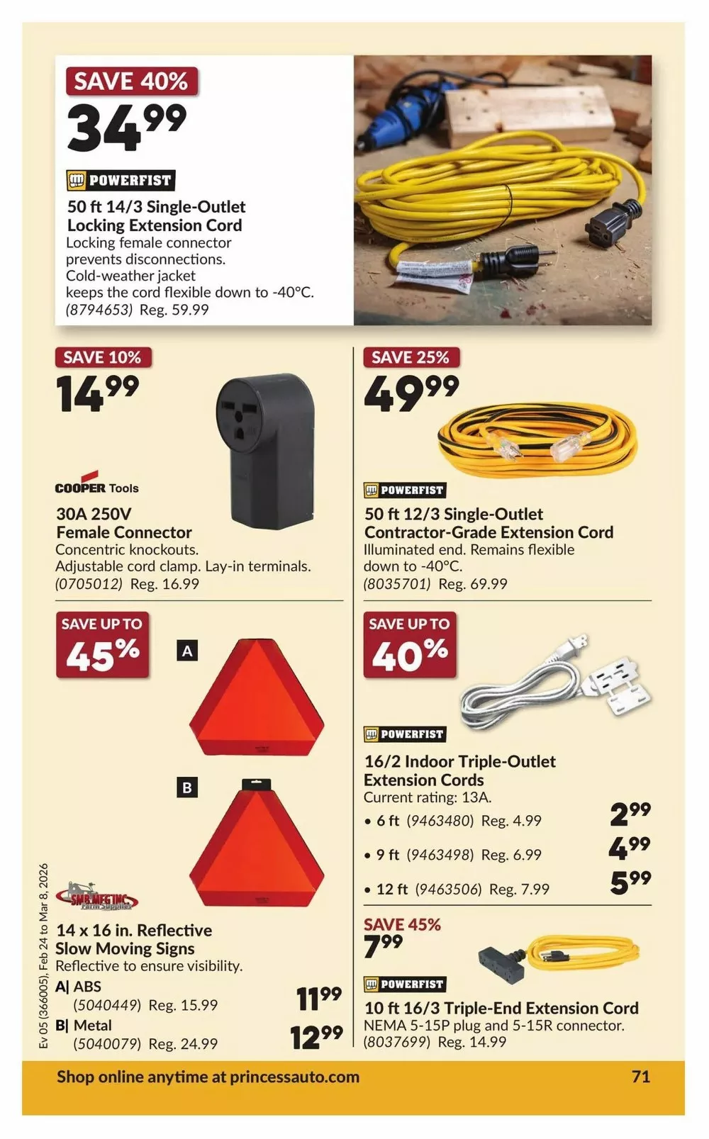 princess auto flyer february 24 march 8 74 52100126