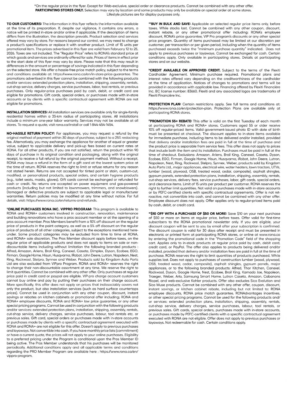 rona flyer feb 12 25 26