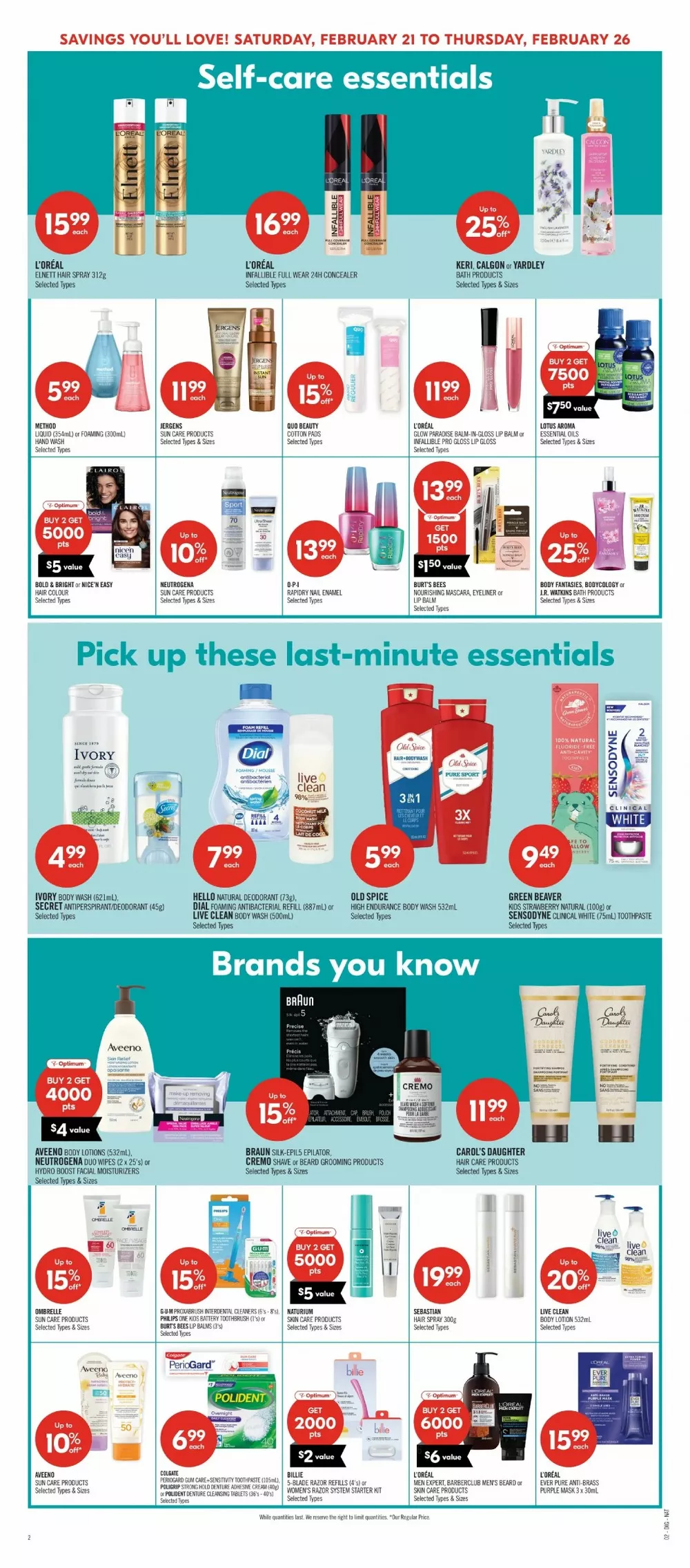 shoppers drug mart flyer february 21 26 17