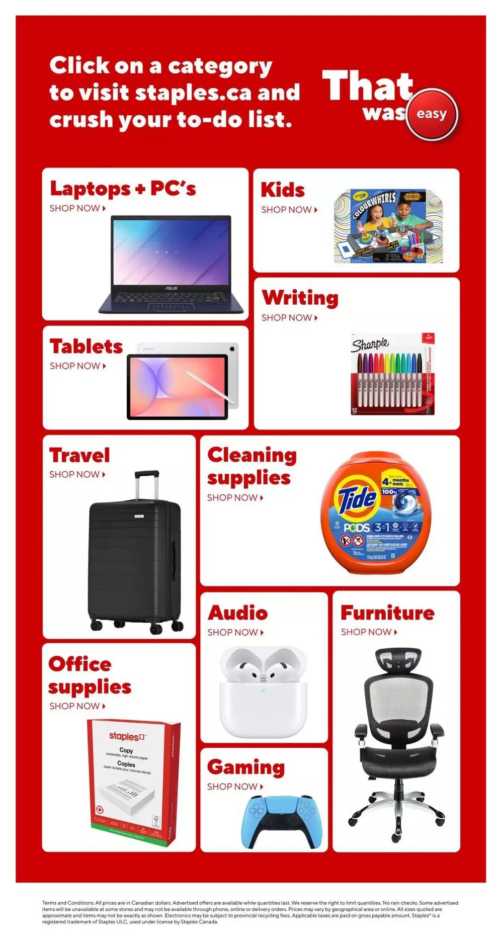 staples flyer february 13 19 19