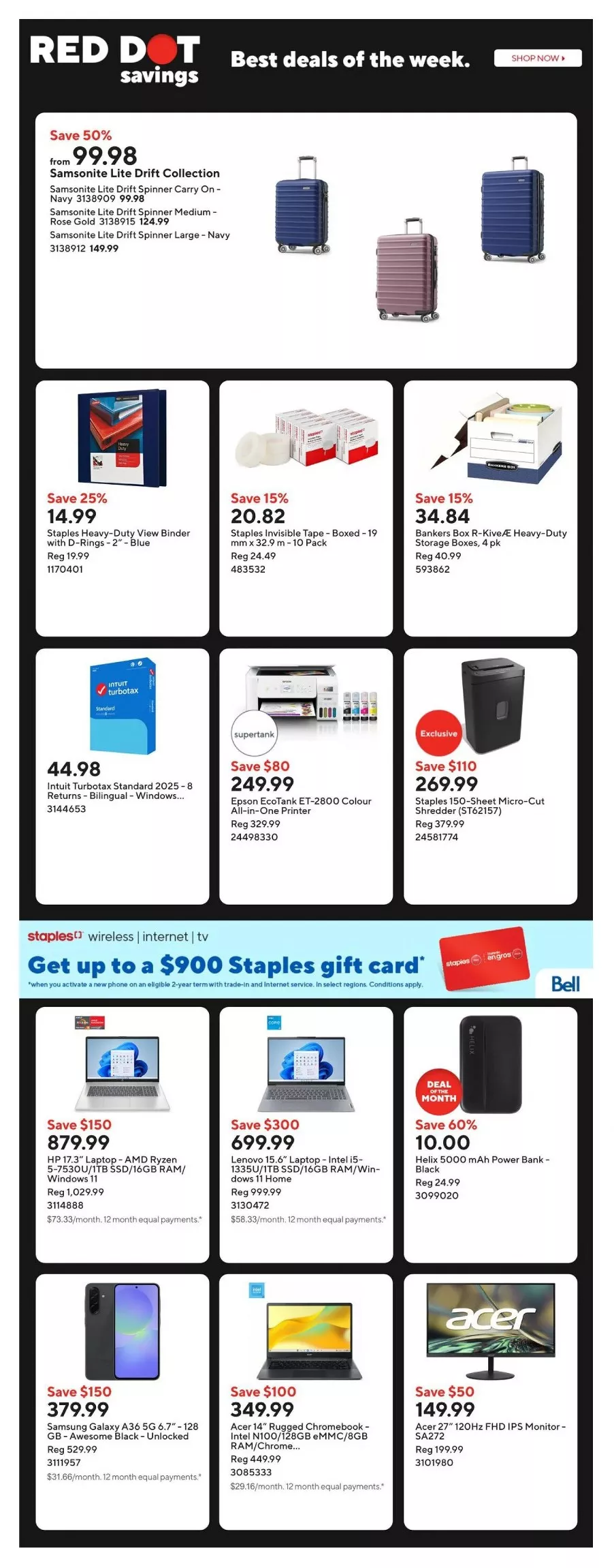 staples flyer february 13 19 2