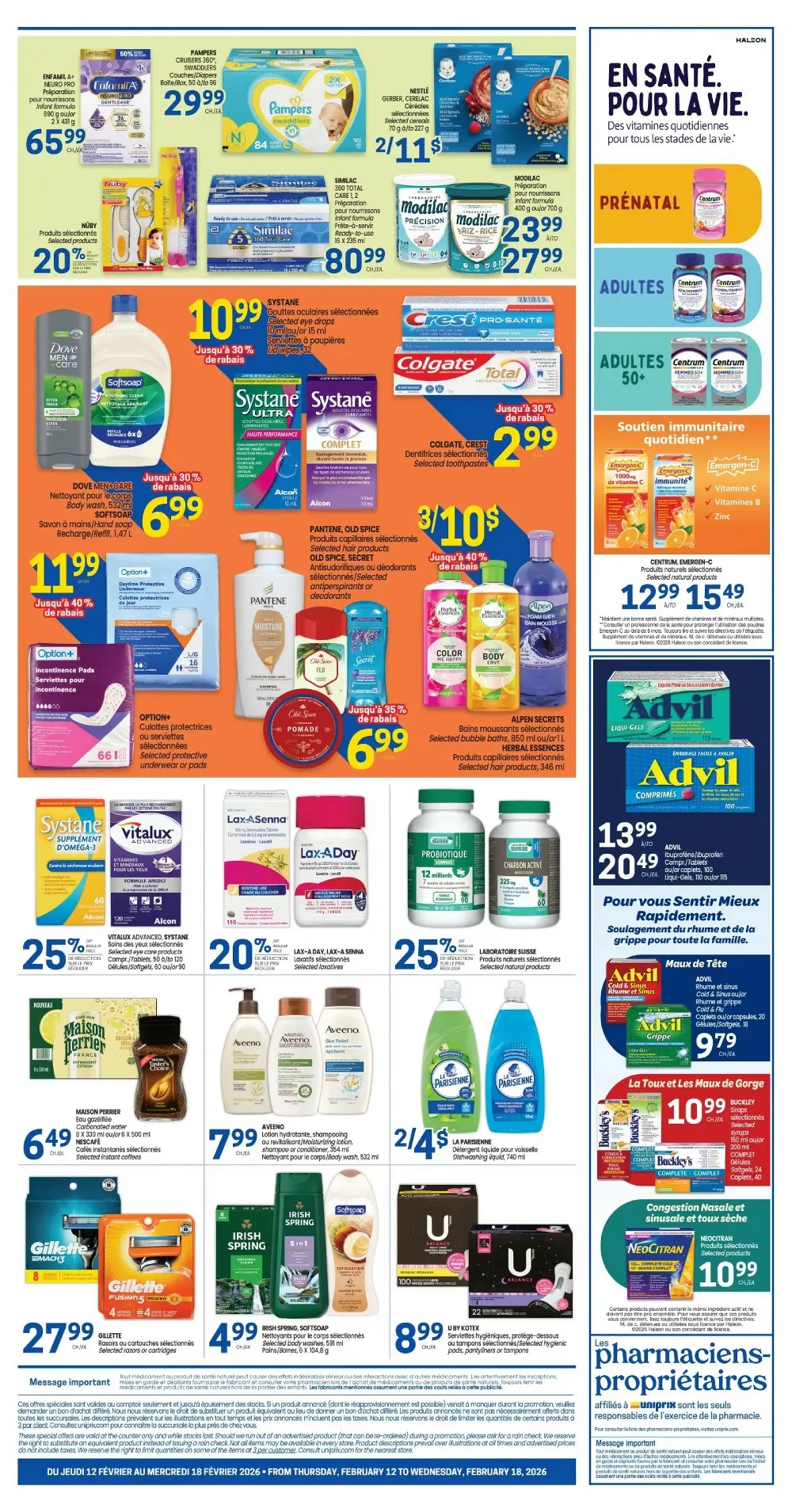 Uniprix Flyer February 19 to February 25, 2026 2 uniprix flyer february 12 18 2