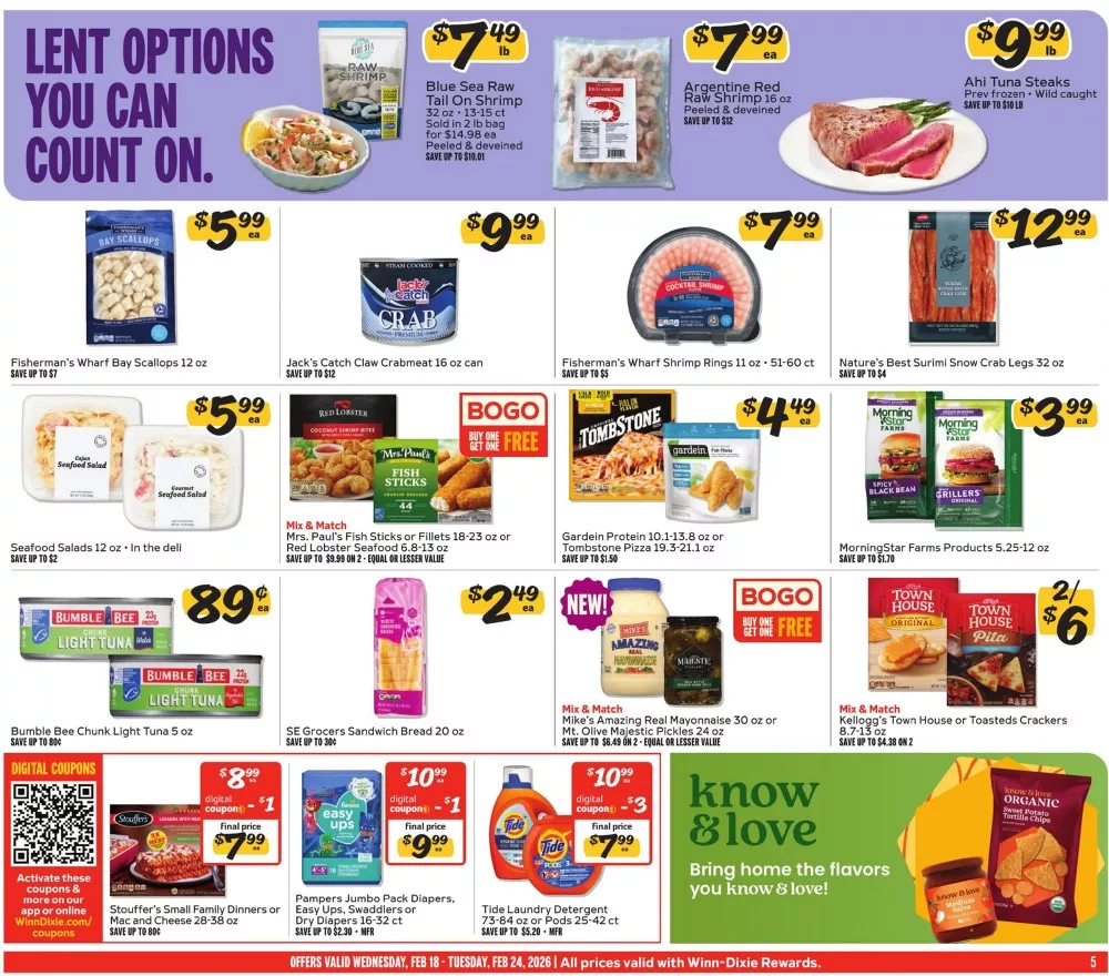 winn dixie weekly ad february 18 24 5
