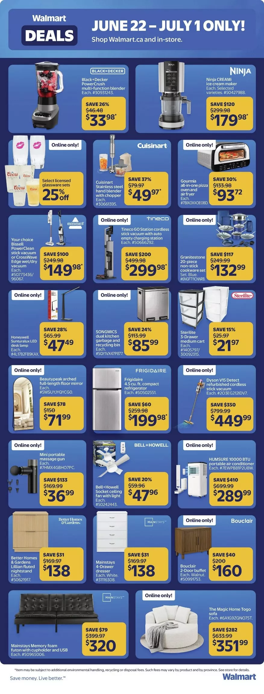 walmart deals flyer june 25 july 1 3