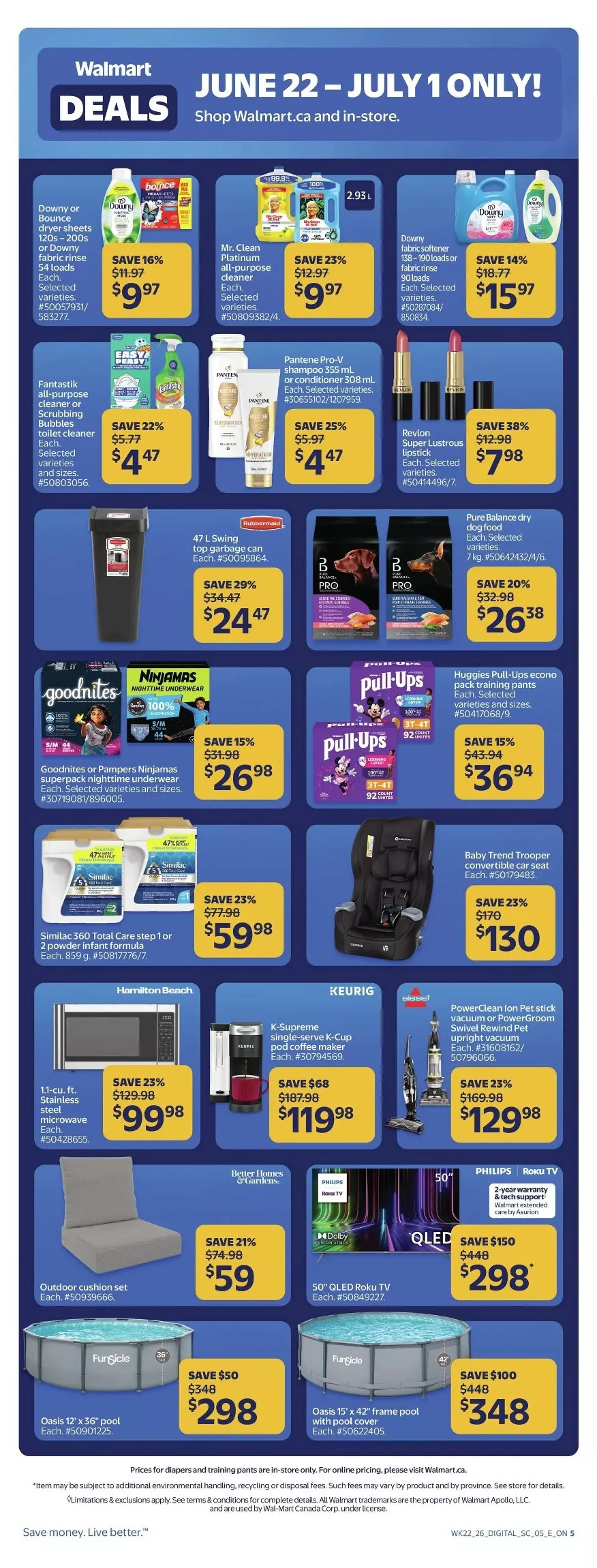walmart deals flyer june 25 july 1 6