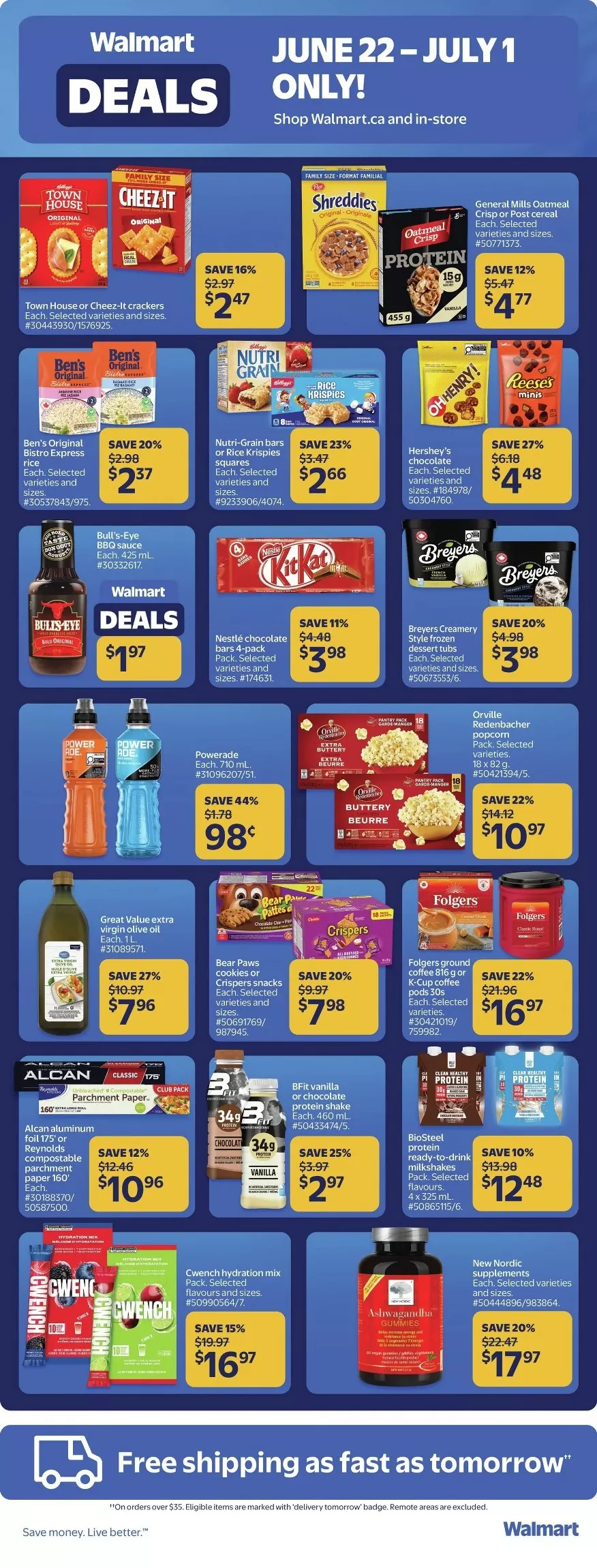 walmart deals flyer june 25 july 1 8