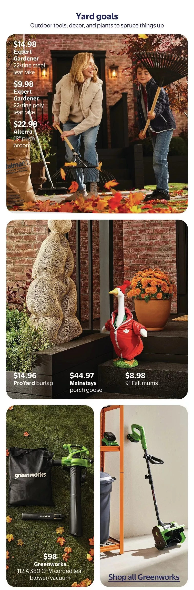 walmart ready for fall flyer sept 10 16 15