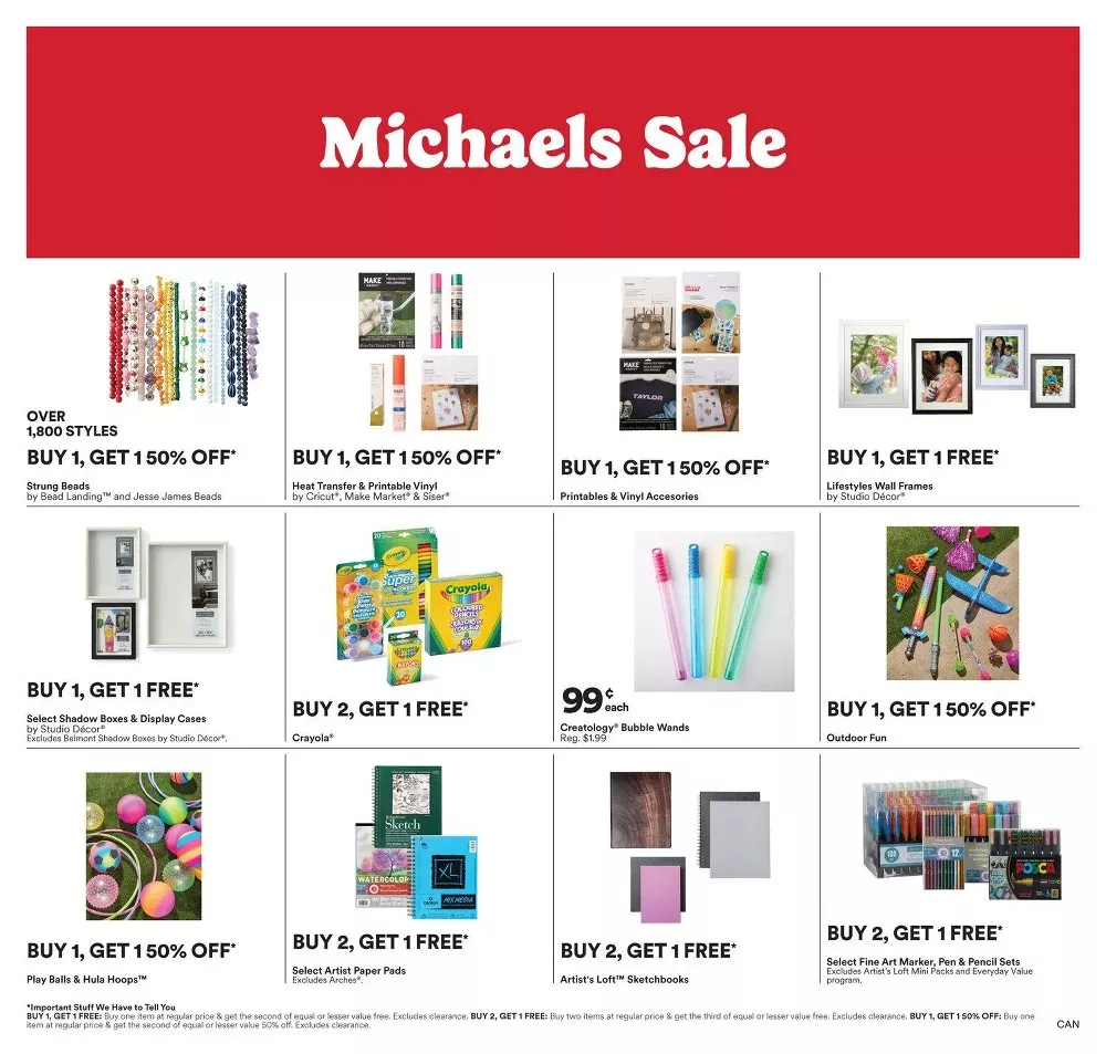 Michaels Flyer Canada 31 July - 6 August, 2026 1 michaels flyer week-30