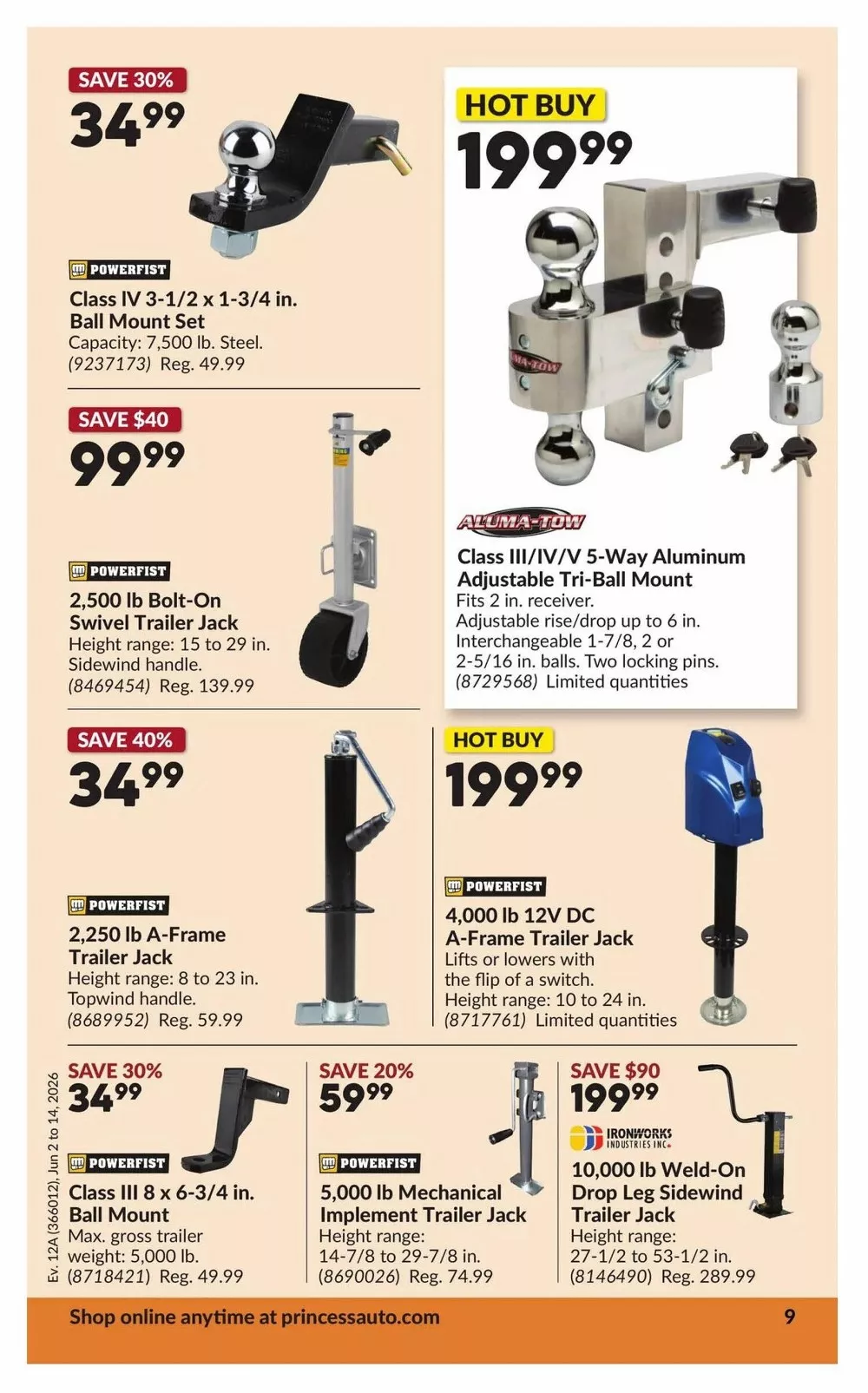 princess auto flyer june 2 14 10