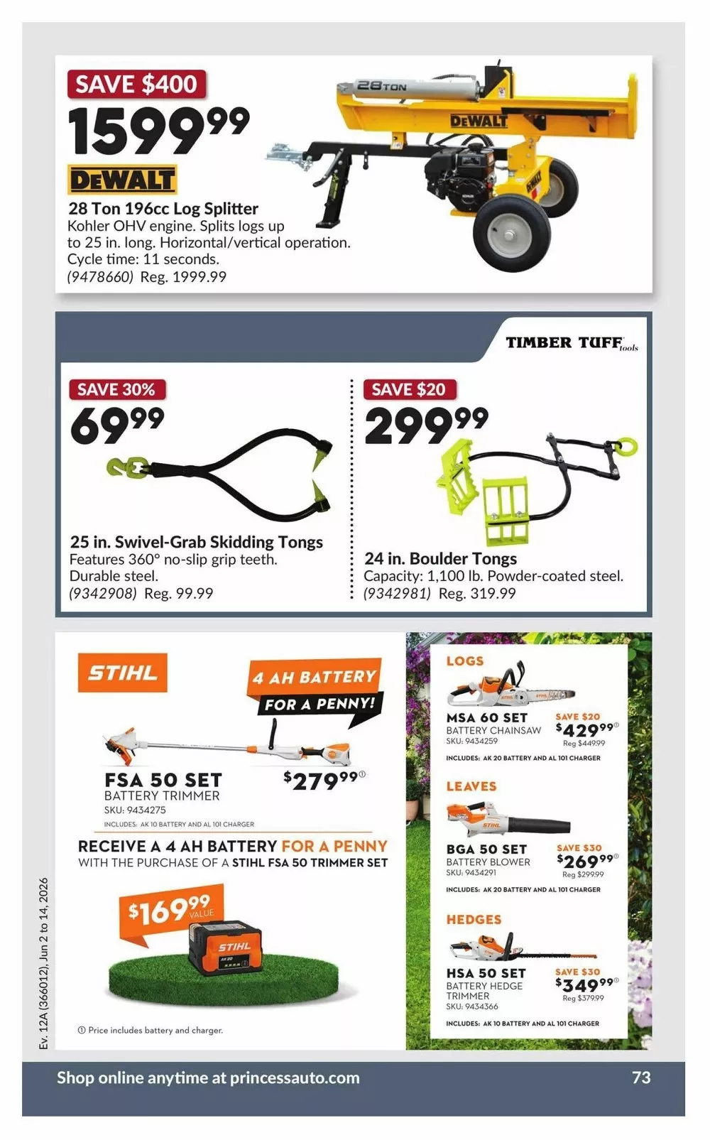 princess auto flyer june 2 14 74