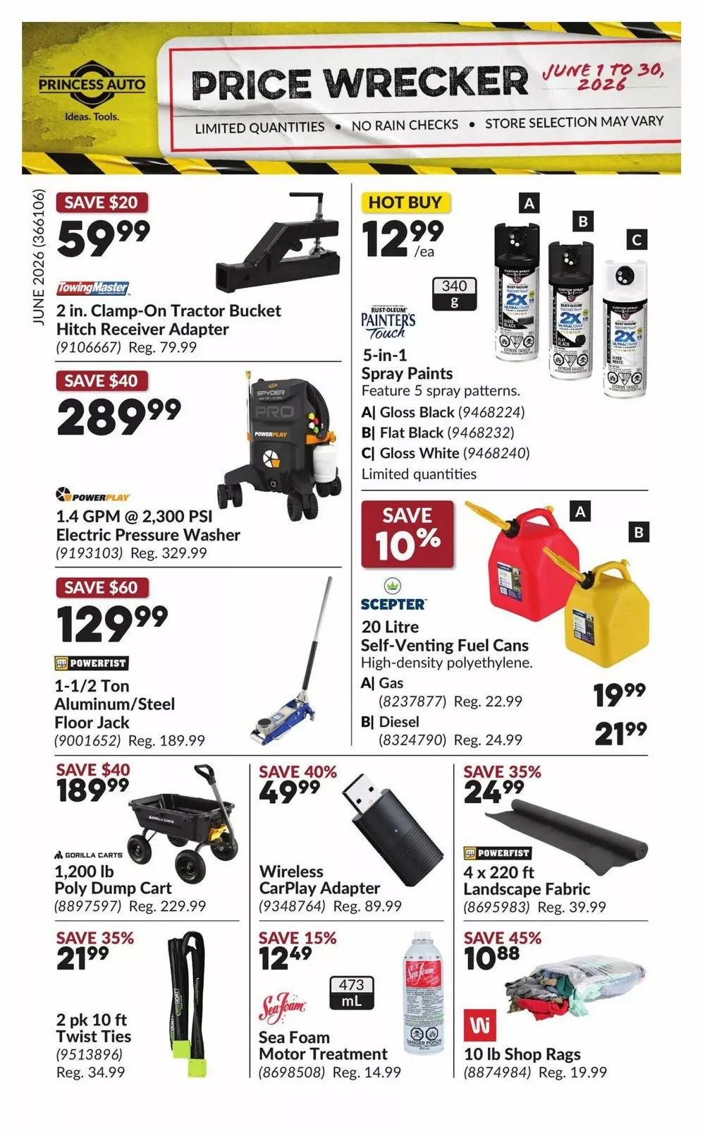princess auto flyer june 2026 monthly flyer