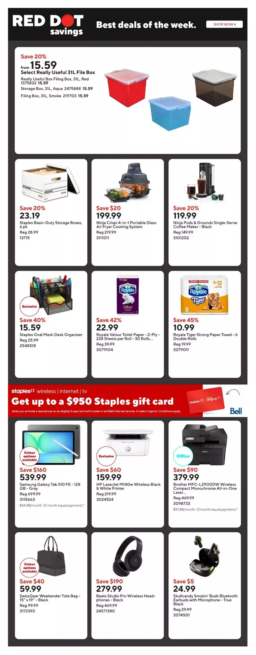 staples flyer may 29 june 4 2