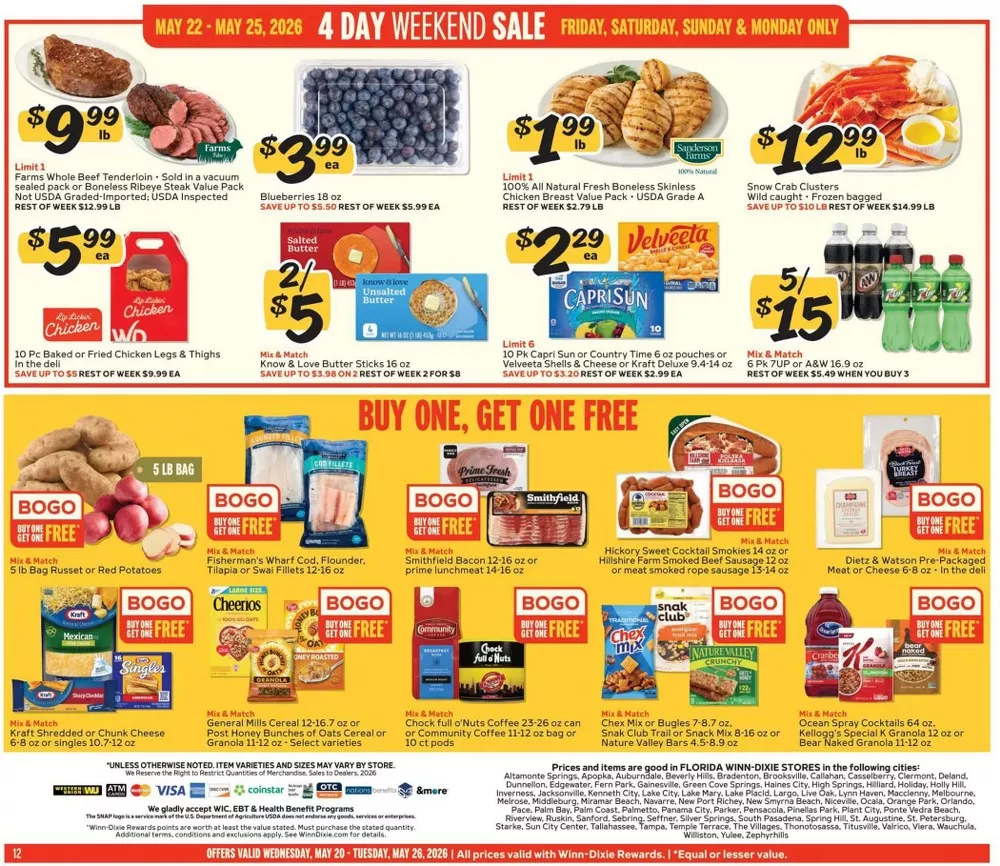 winn dixie weekly ad may 20 26 12