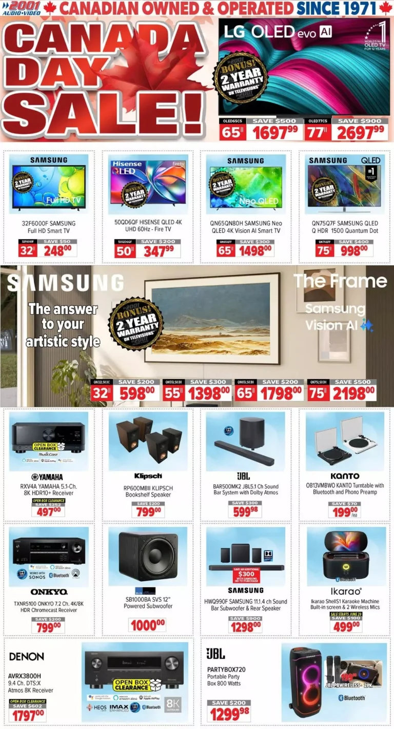 2001 audio video flyer week-26