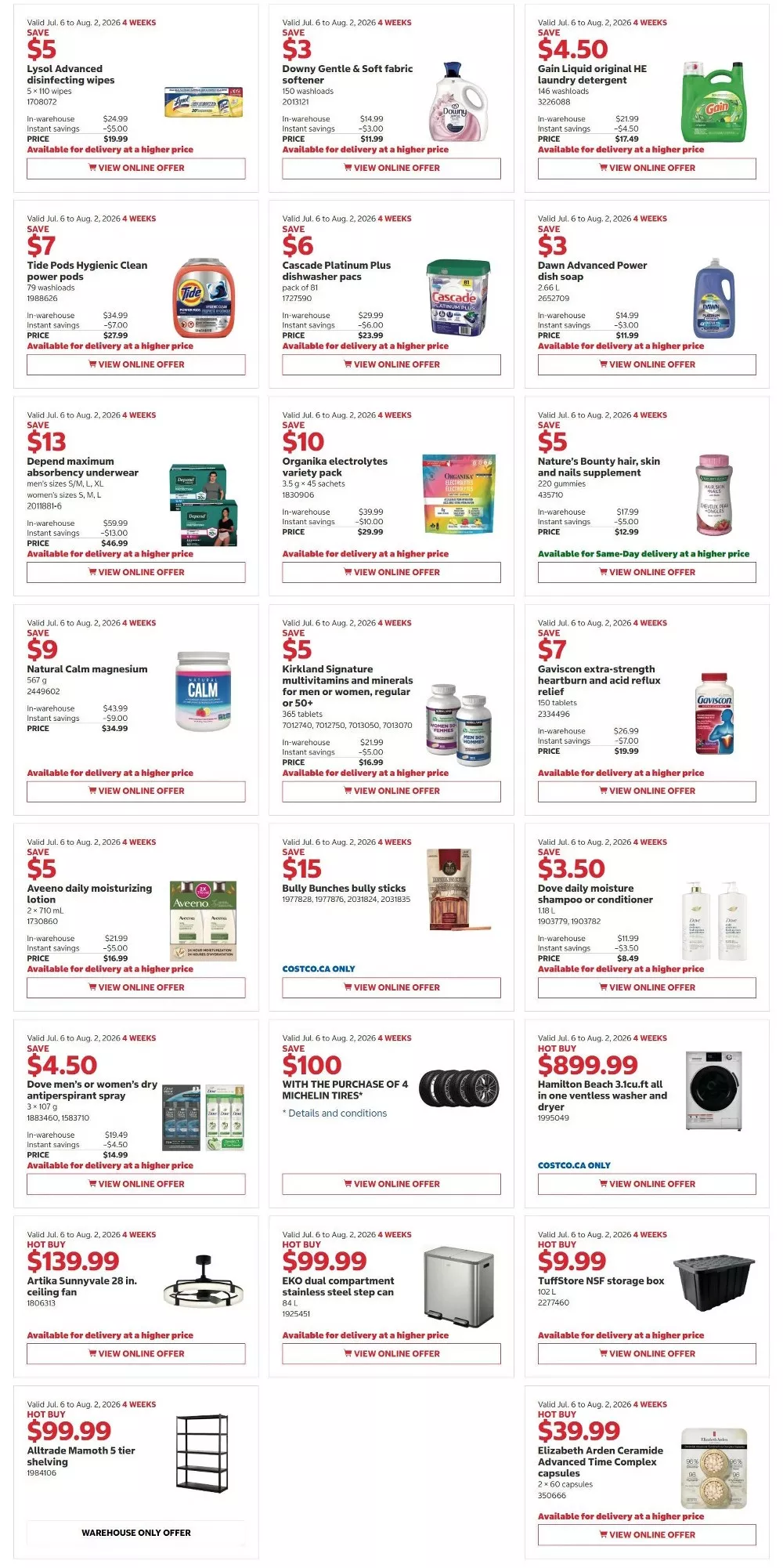 costco flyer week 29 30 31 4
