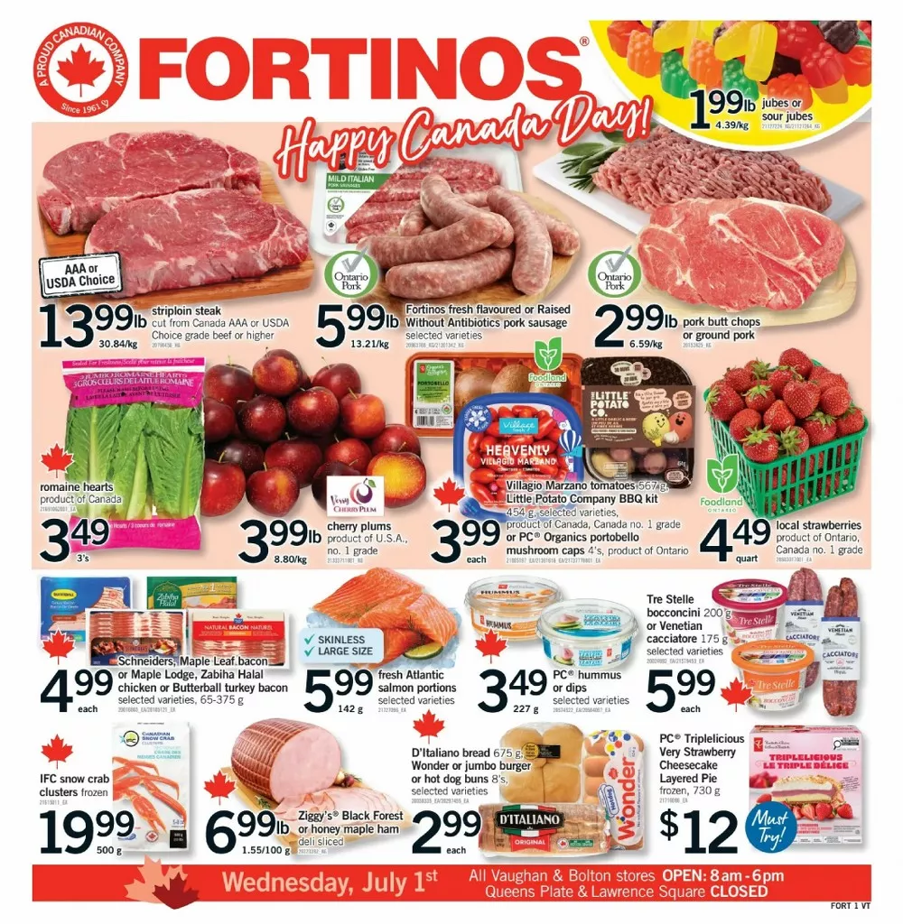 Fortinos Flyer Canada June 25 - July 1, 2026 1 fortinos flyer week-26