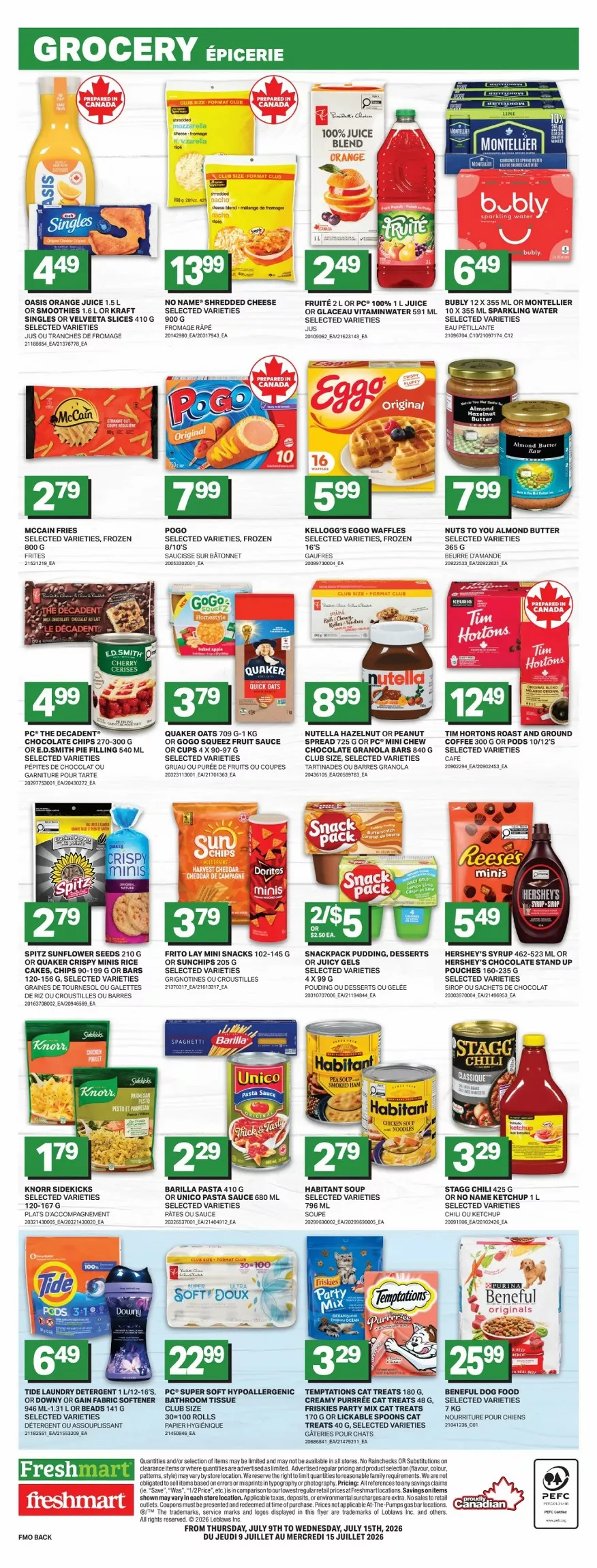 freshmart flyer july 9 15 4