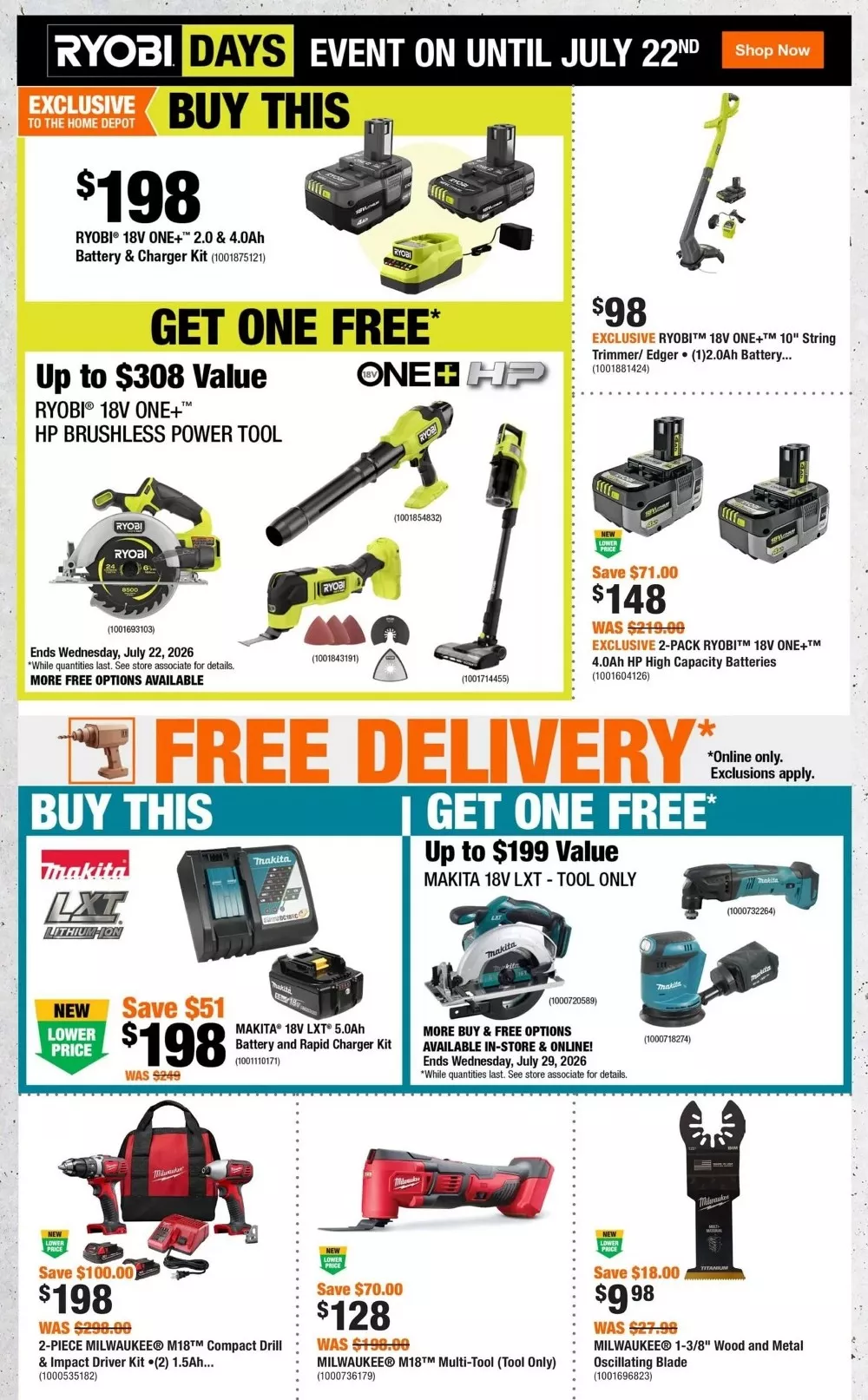 home depot flyer june 25 july 1 5