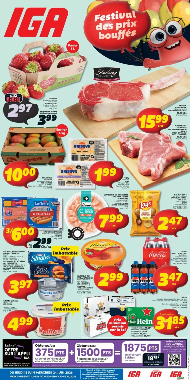 iga flyer week-25, iga circulaire semaine-25, canada day