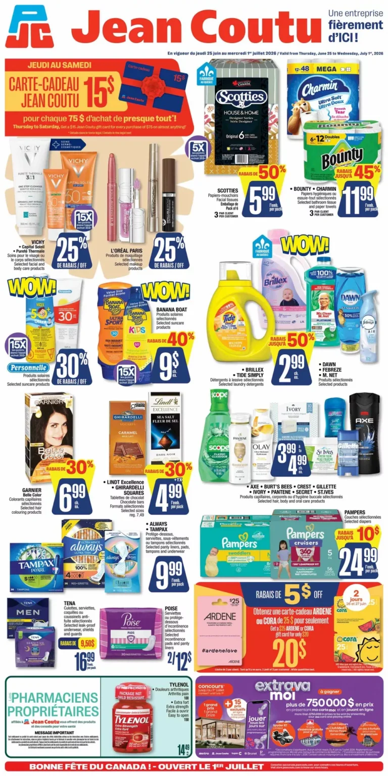 jean coutu flyer week-26, jean coutu circulaire semaine-26