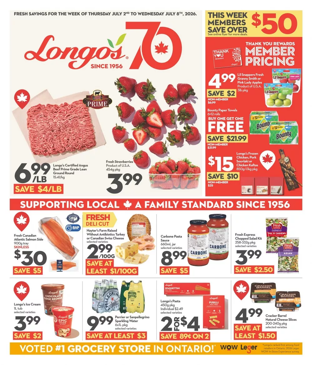 Longo's Flyer New 2 July - 8 July, 2026 1 longo's flyer week-27