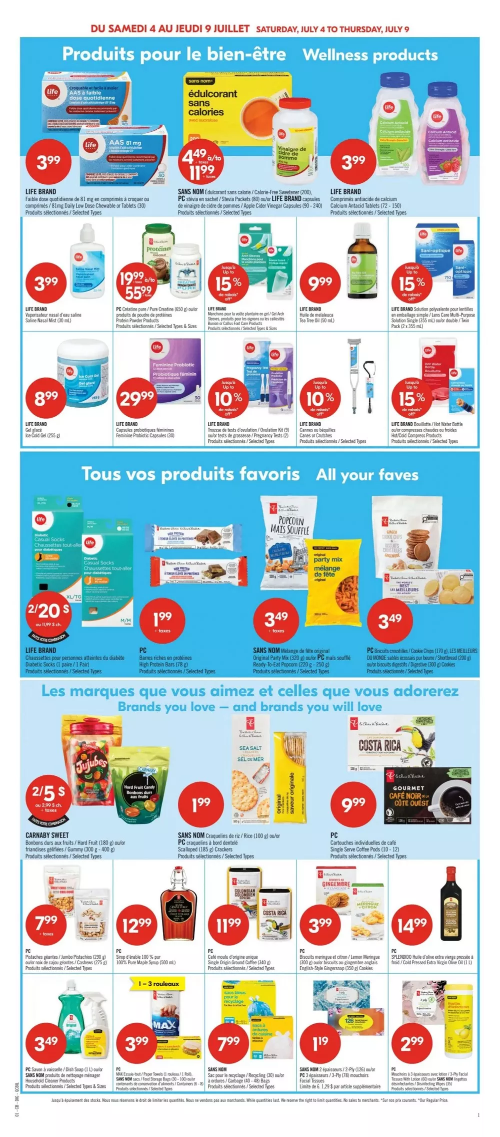 pharmaprix flyer july 4 9 12
