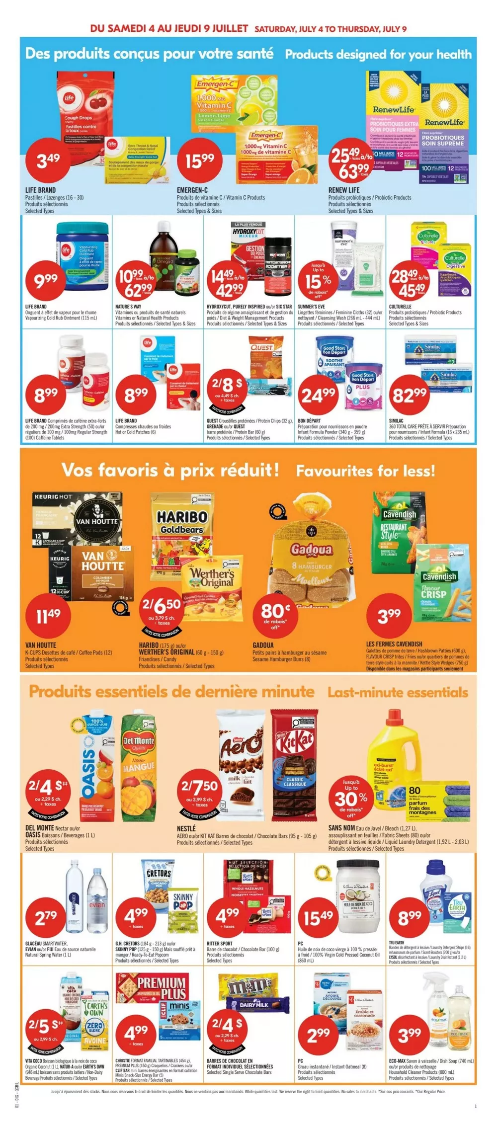 pharmaprix flyer july 4 9 14