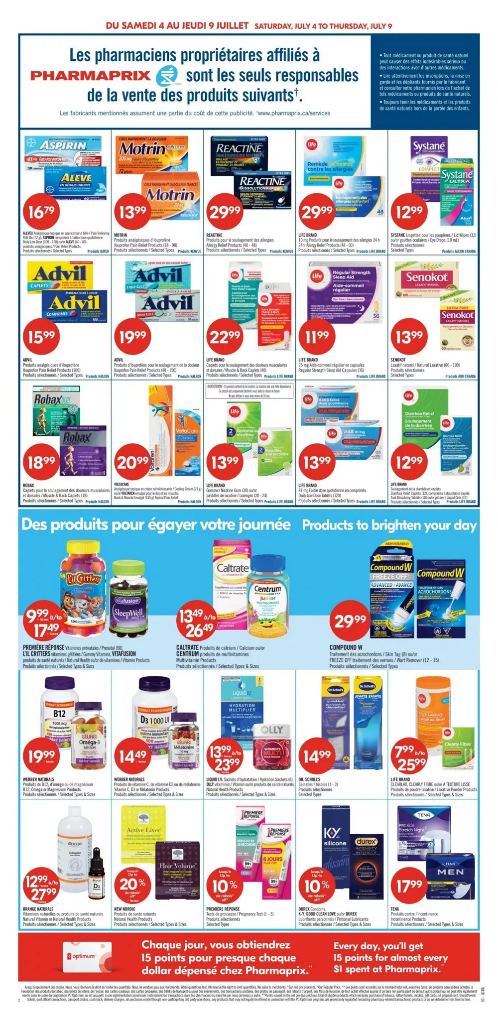 pharmaprix flyer july 4 9 4