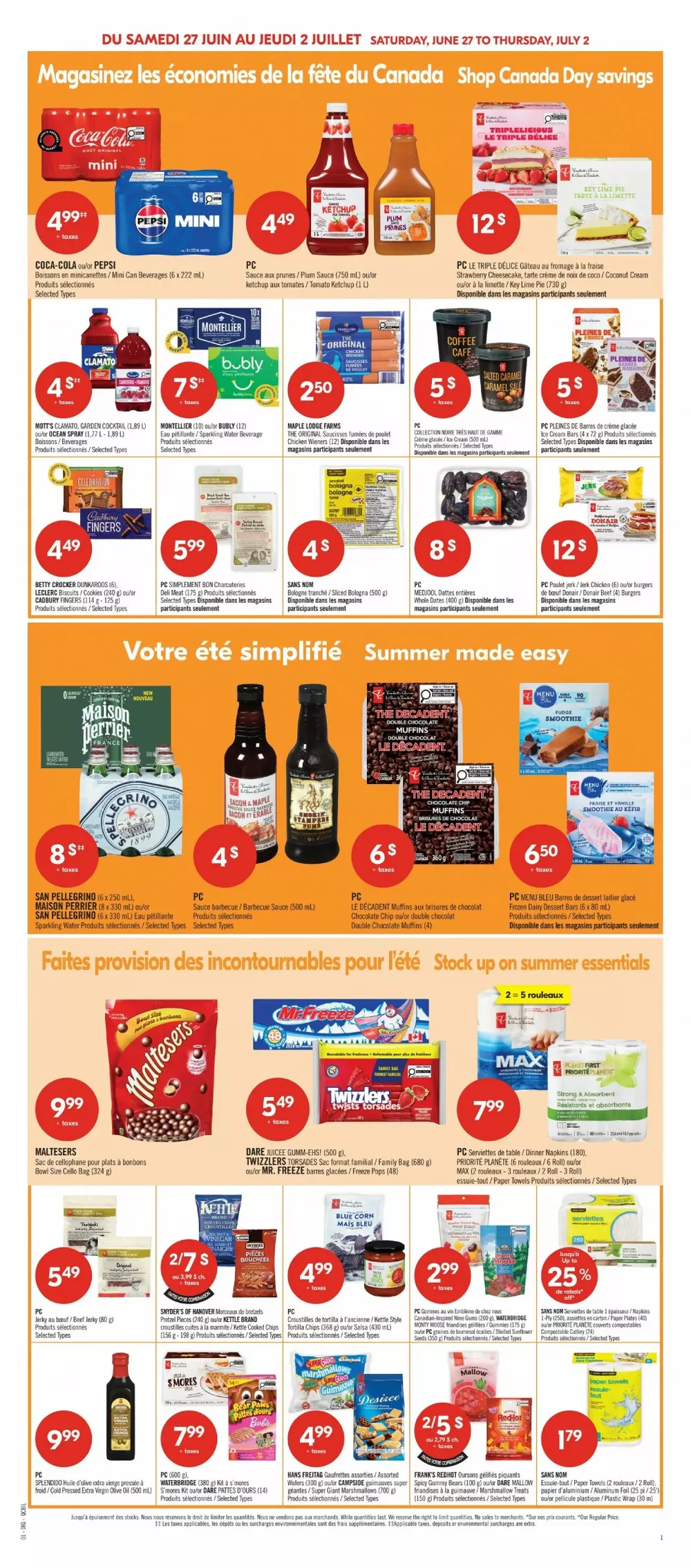 pharmaprix flyer june 27 july 2 12 34462236