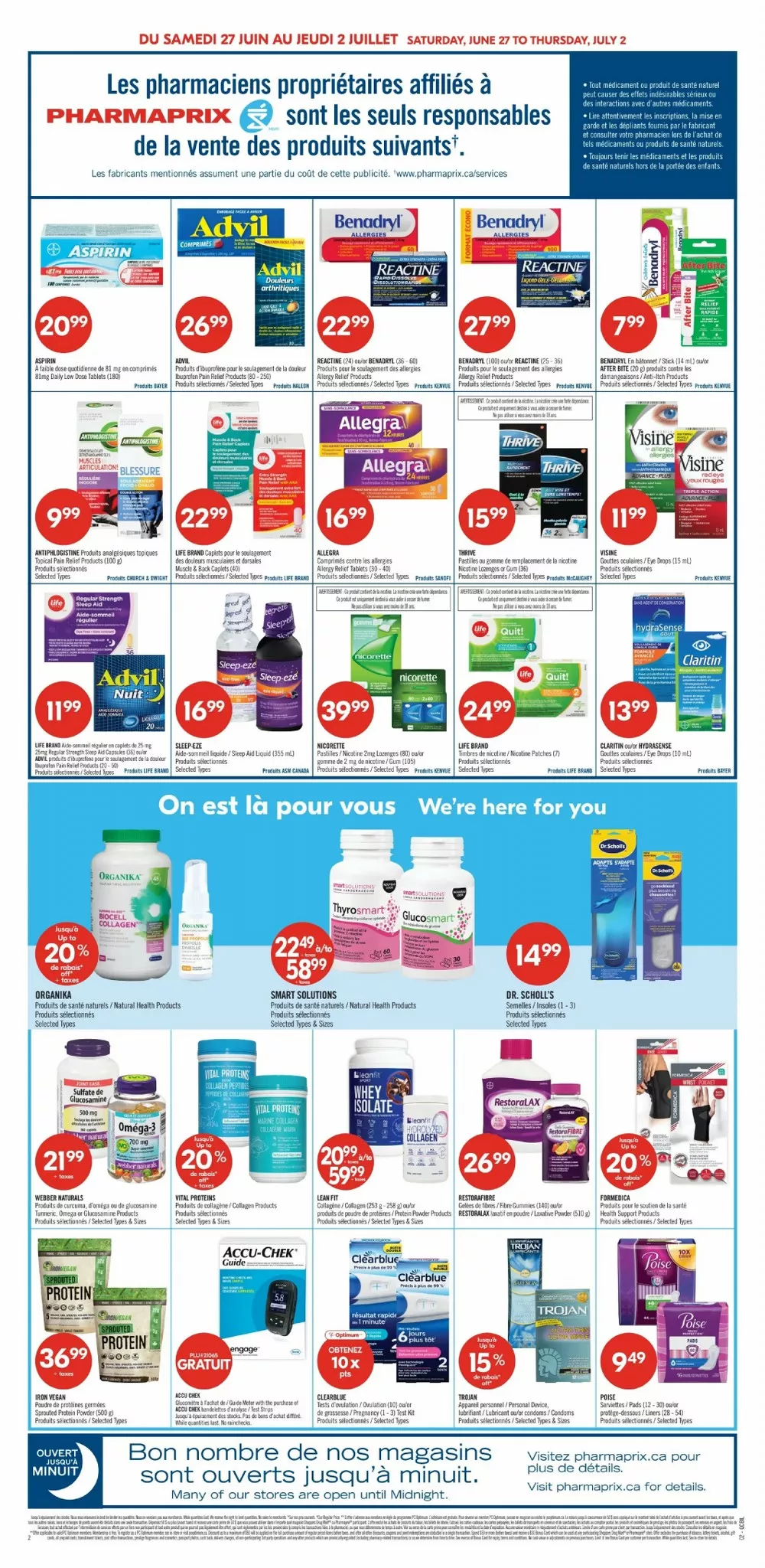 pharmaprix flyer june 27 july 2 7 58800506