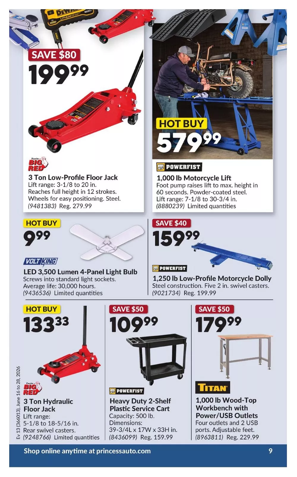 princess auto flyer june 16 28 13