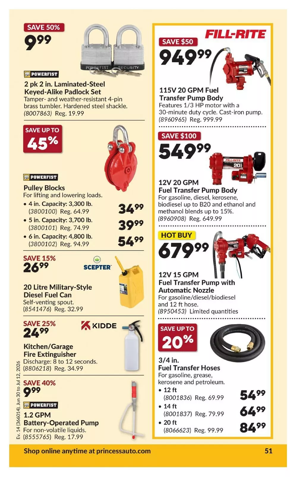 princess auto flyer june 30 july 12 56