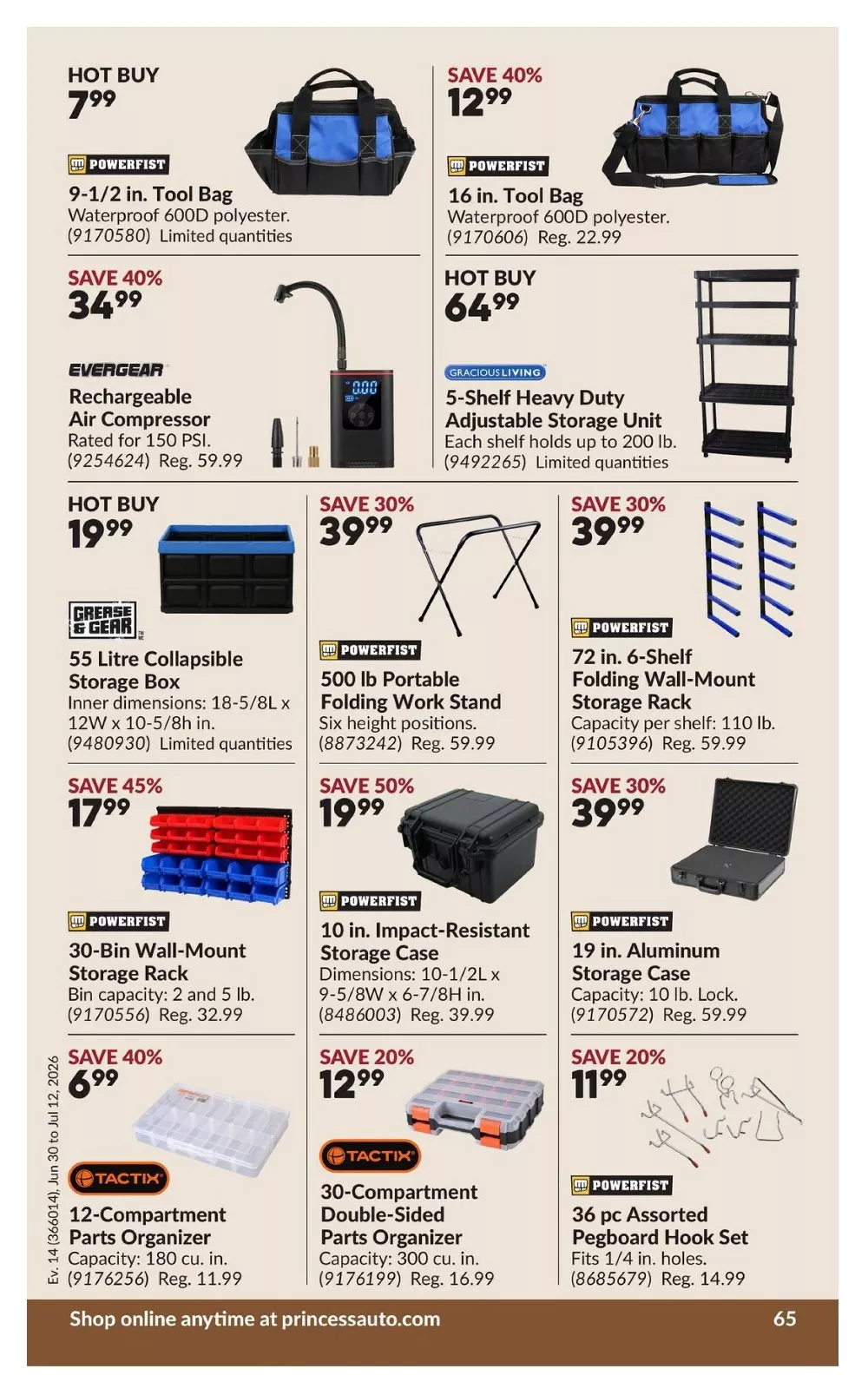 princess auto flyer june 30 july 12 70