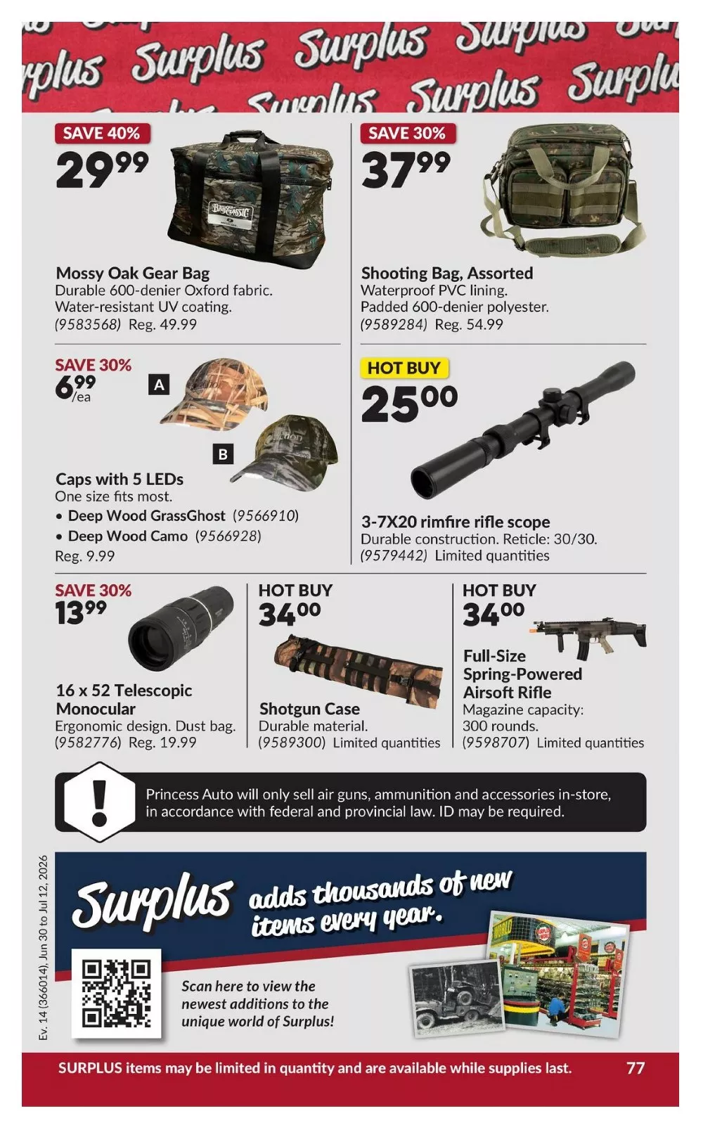 princess auto flyer june 30 july 12 82