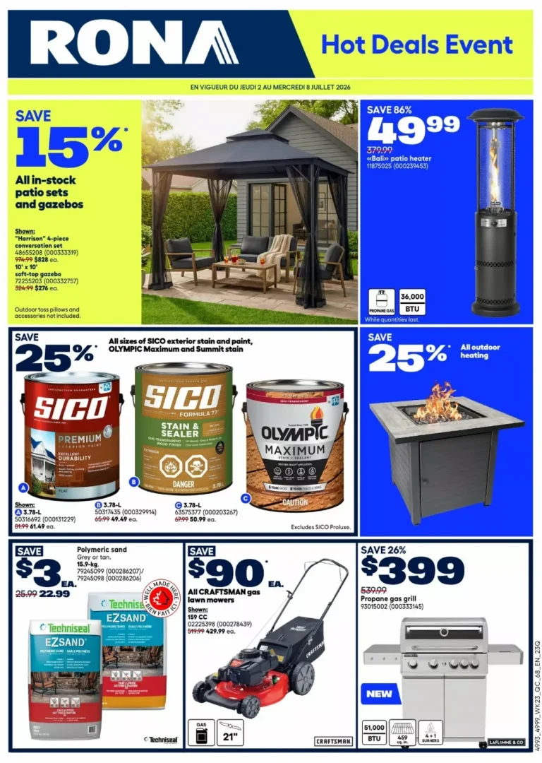 rona flyer week-27, rona circulaire semaine-27