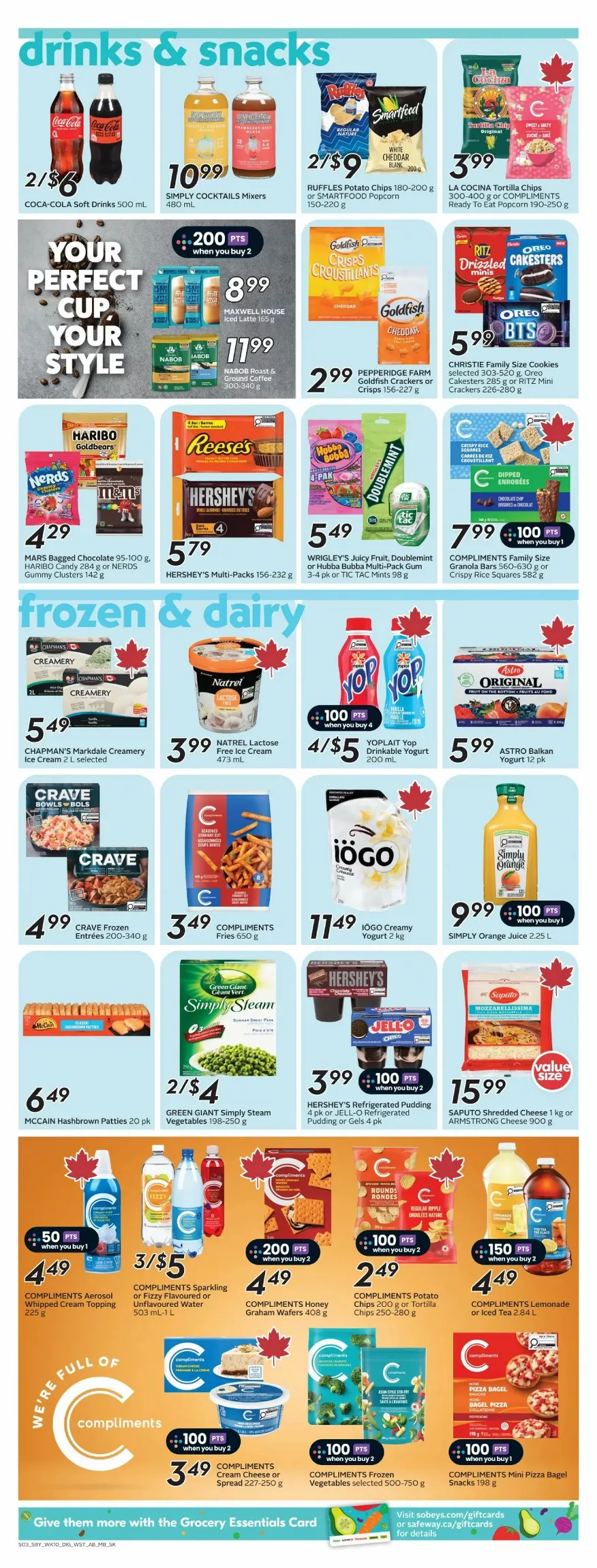 safeway sobeys flyer july 2 8 11