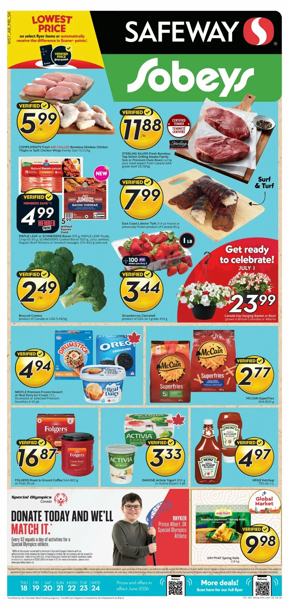 Safeway Flyer Canada (WEST) 18 June - 24 June, 2026 1 safeway sobey flyer west week-25