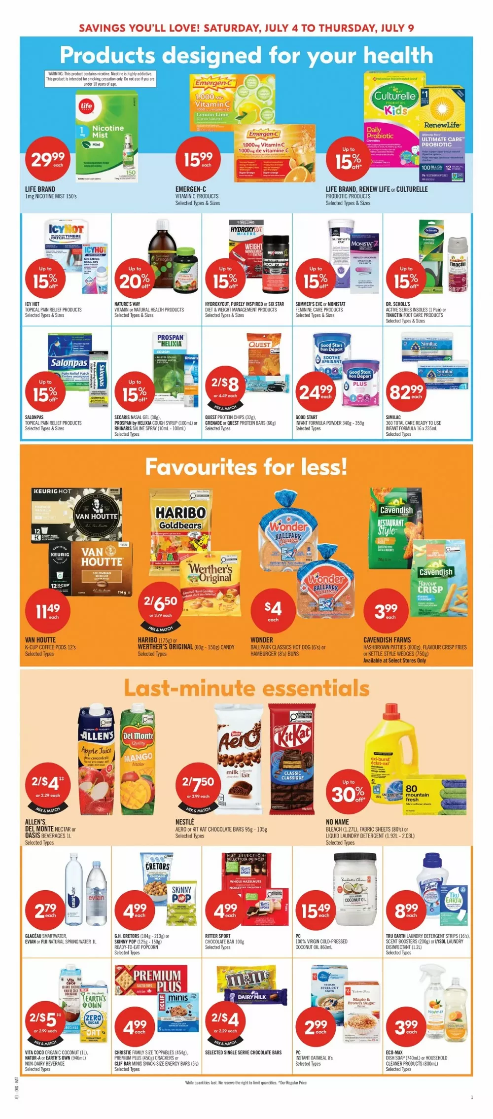 shoppers drug mart flyer july 4 9 13 94364349