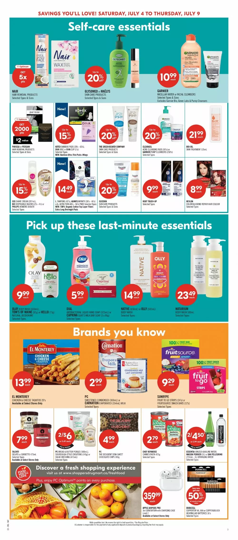 shoppers drug mart flyer july 4 9 15 97137626