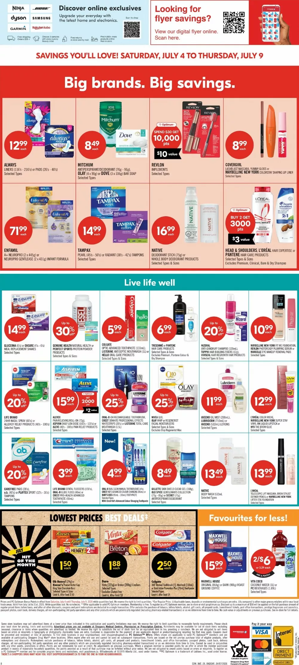 shoppers drug mart flyer july 4 9 16 18049474